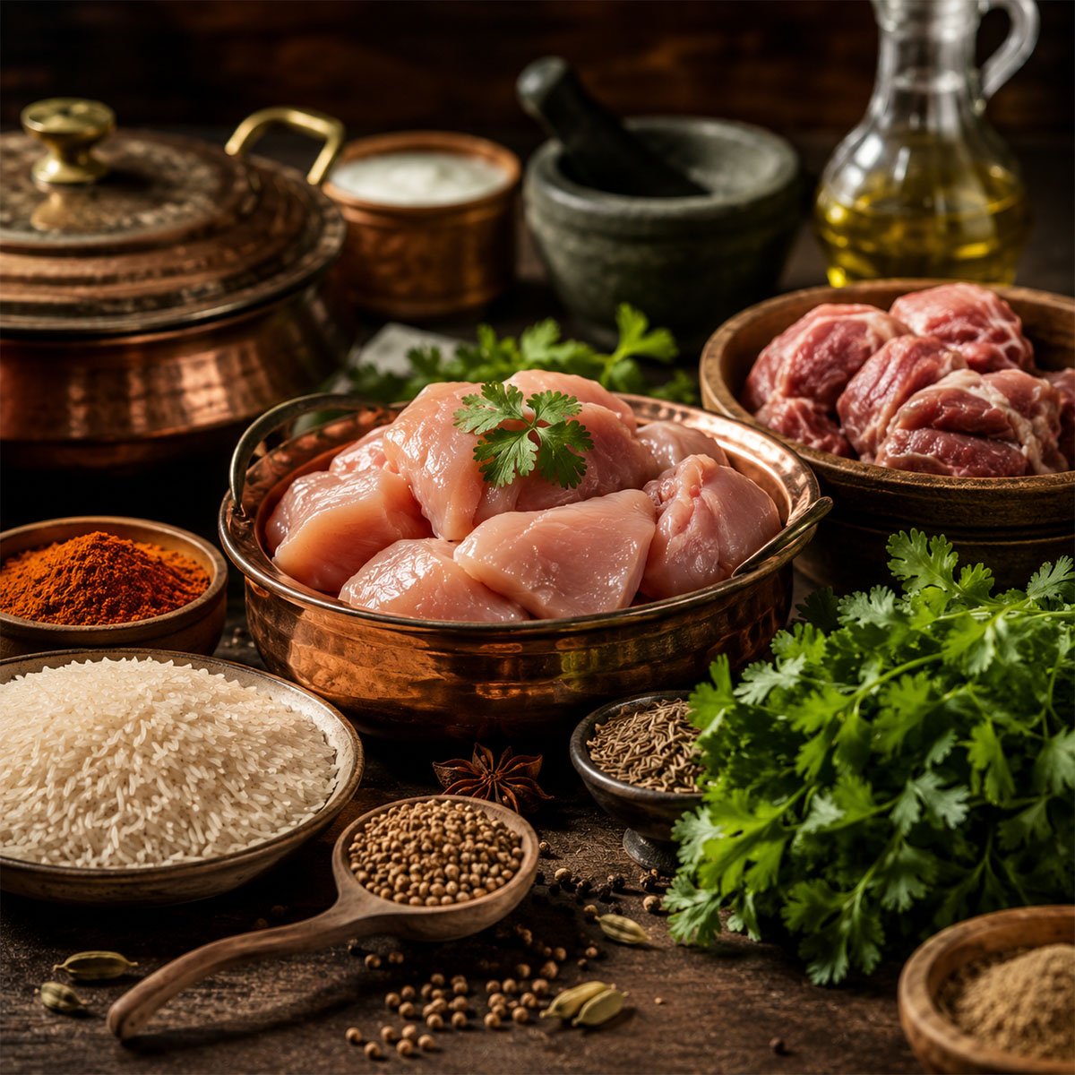 Fresh ingredients — Mehfil-e-Zaiqa