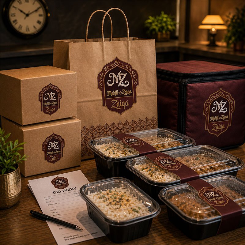 On-time delivery — Mehfil-e-Zaiqa